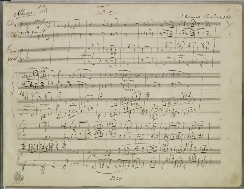 Brahms - Piano Trio No. 2 - Piano Scores and Parts - Score