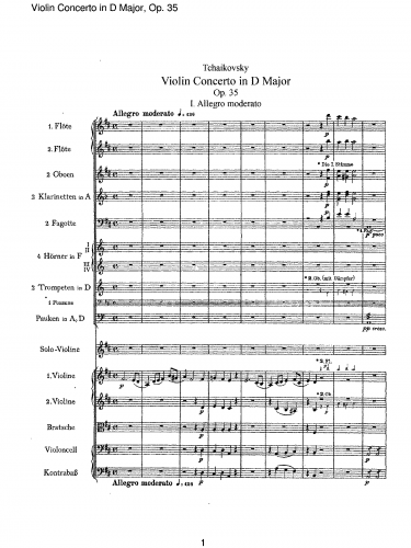 Tchaikovsky - Violin Concerto, Op. 35
