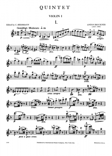 Bruckner - String Quintet
