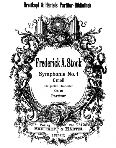 Stock - Symphony No. 1, Op. 18 - Score