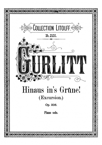 Gurlitt - Hinaus in's Grüne! - Score