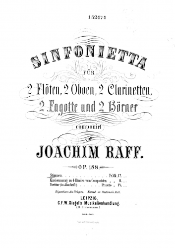 Raff - Sinfonietta