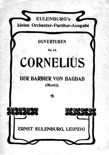 Cornelius - Der Barbier von Bagdad - Overture - Overture