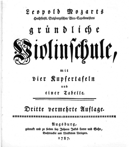 Mozart - Gründliche Violinschule - Complete book