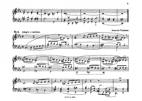Trautner - Adagio e serioso - Score
