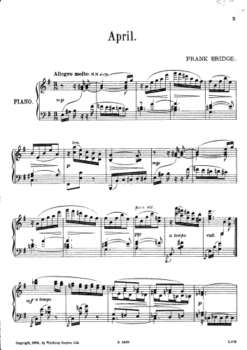 Bridge - 3 Sketches - Piano score