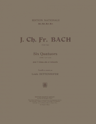 Bach - 6 String Quartets, Op. 1 - Quartets 1-3