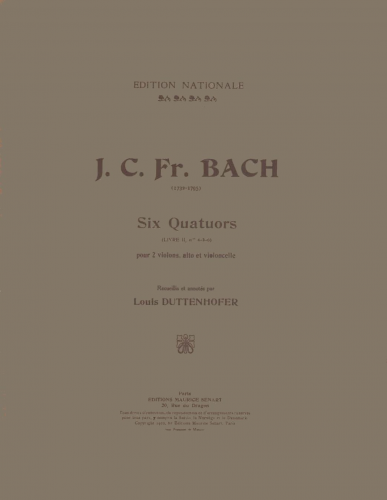 Bach - 6 String Quartets, Op. 1 - Quartets 4-6
