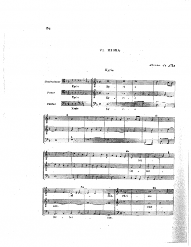 Alba - Missa - Score