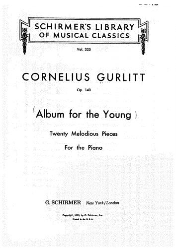 Gurlitt - Album pour la jeunesse - Score