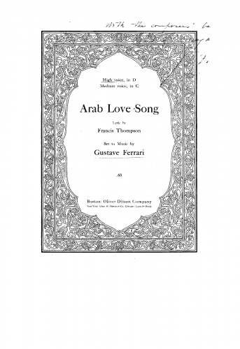 Ferrari - Arab Love Song - Score