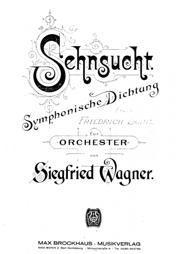 Wagner - Sehnsucht - Score