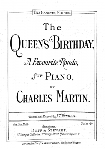 Martin - The Queen's Birth Day - Score