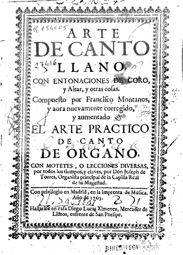 Montanos - Arte de canto llano - Complete Book