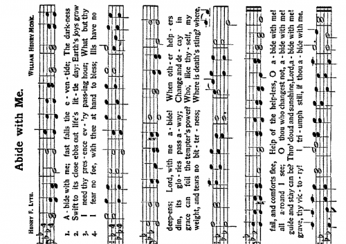 Monk - Abide with Me - Chorus Scores - Score