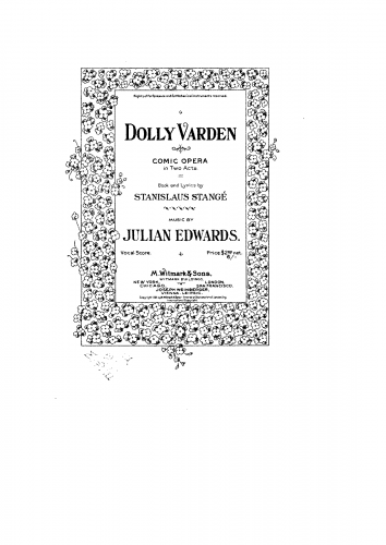 Edwards - Dolly Varden - Vocal Score - Score