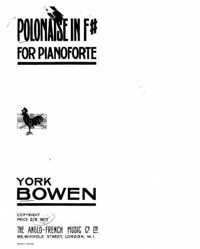Bowen - Polonaise - Piano Score - Score