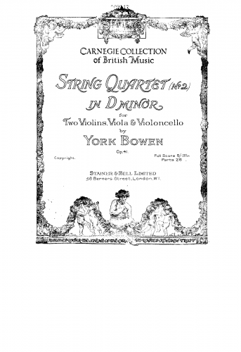 Bowen - String Quartet No. 2 - Score
