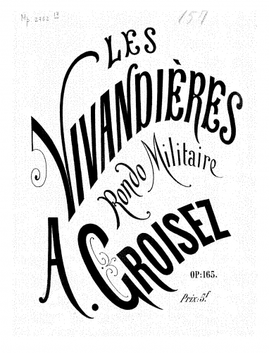 Croisez - Les vivandières - Score