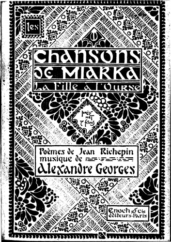 Georges - Les chansons de Miarka - Score