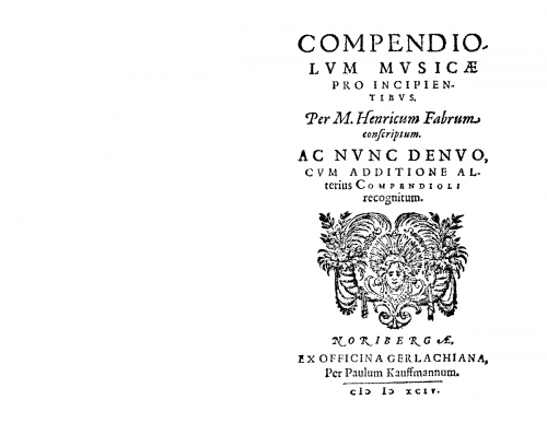 Faber - Compendiolum musicae - Complete Book