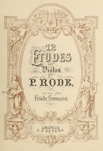Rode - 12 Etudes for Violin - Score