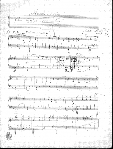 Melartin - Walzer-miniaturen - Piano Score - 1. Anette-Sophie