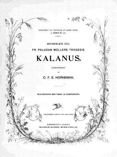 Horneman - Kalanus - Vocal Score - Score