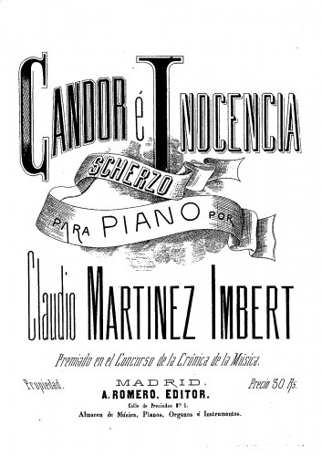 Martinez Imbert - Candor e inocencia - Score