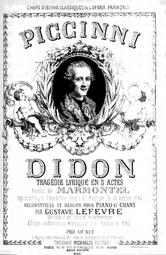 Piccinni - Didon - Vocal Score - Score