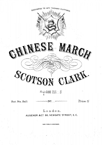 Clark - Chinese March - Score