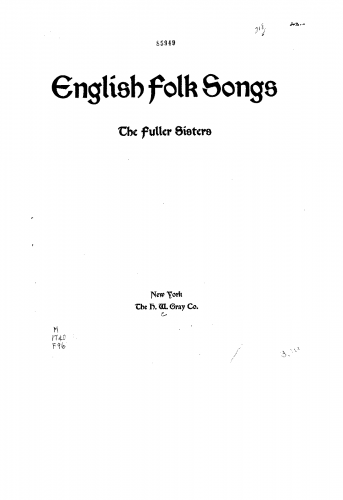 Folk Songs - English Folksongs - Broadsides 1,2,4,5,7-10