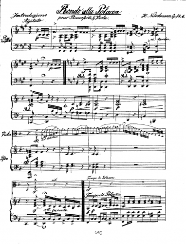 Nitschmann - Rondo alla Polacca - Scores and Parts - Piano score and Viola part