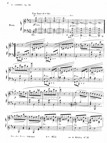 Chopin - Scherzo No. 1 - Piano Score - Score