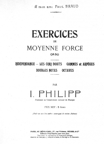 Philipp - Exercices de Moyenne Force - Score