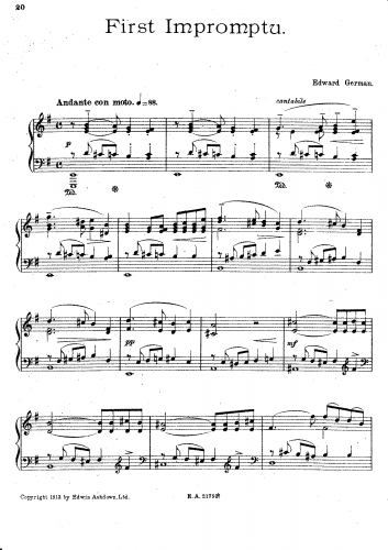 German - Impromptu No. 1 - 1. Impromptu in E minor