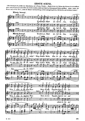 Wagner - Lohengrin - Vocal Score Bridal Chorus (Act III) - Score