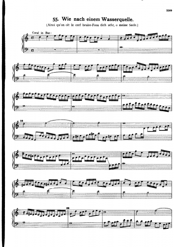 Sweelinck - Wie nach einem Wasserquelle (Chorale Prelude) - Score