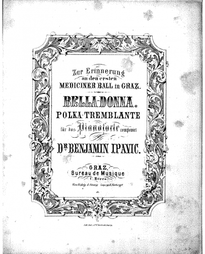 Ipavic - Bella Donna - complete score