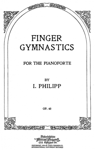 Philipp - Finger gymnastics, op. 60 - Score