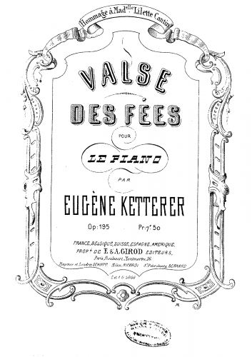 Ketterer - Valse des fées, Op. 195 - Score