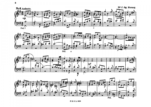 Herzog - Andante - Score