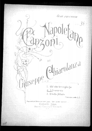 Chiarolanza - 'A femmena - Score
