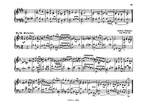 Scholze - Moderato - Score