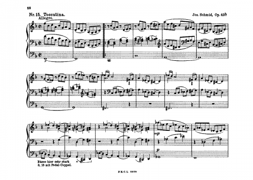 Schmid - Toccatina - Score