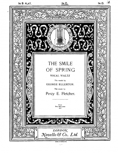 Fletcher - The Smile of Spring - Score