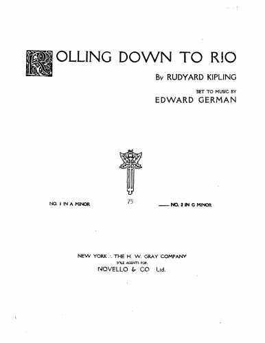 German - Rolling Down to Rio - Score