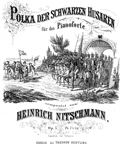 Nitschmann - Polka der schwarzen Husaren, Op. 5 - complete score