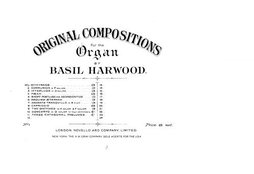 Harwood - Dithyramb - Score