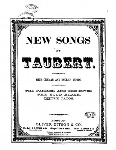 Taubert - 12 Lieder - 1. Kleiner Jakob